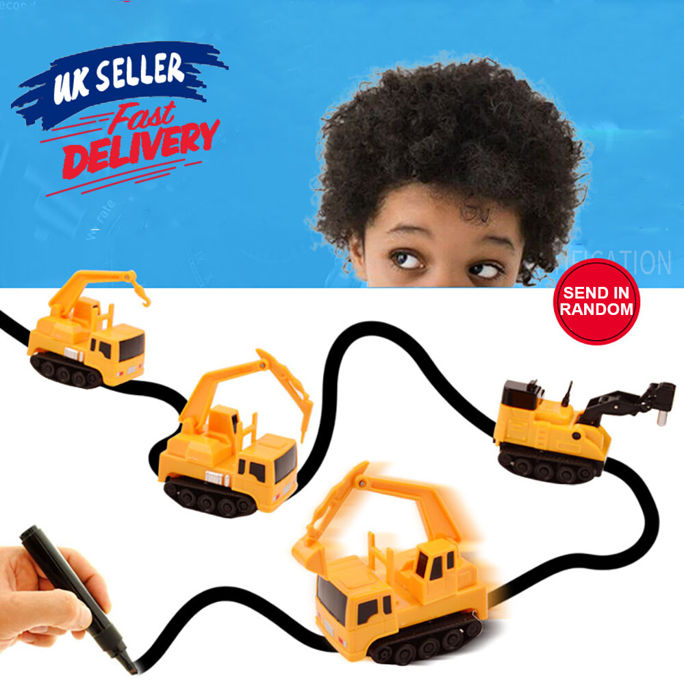 car follows pen line